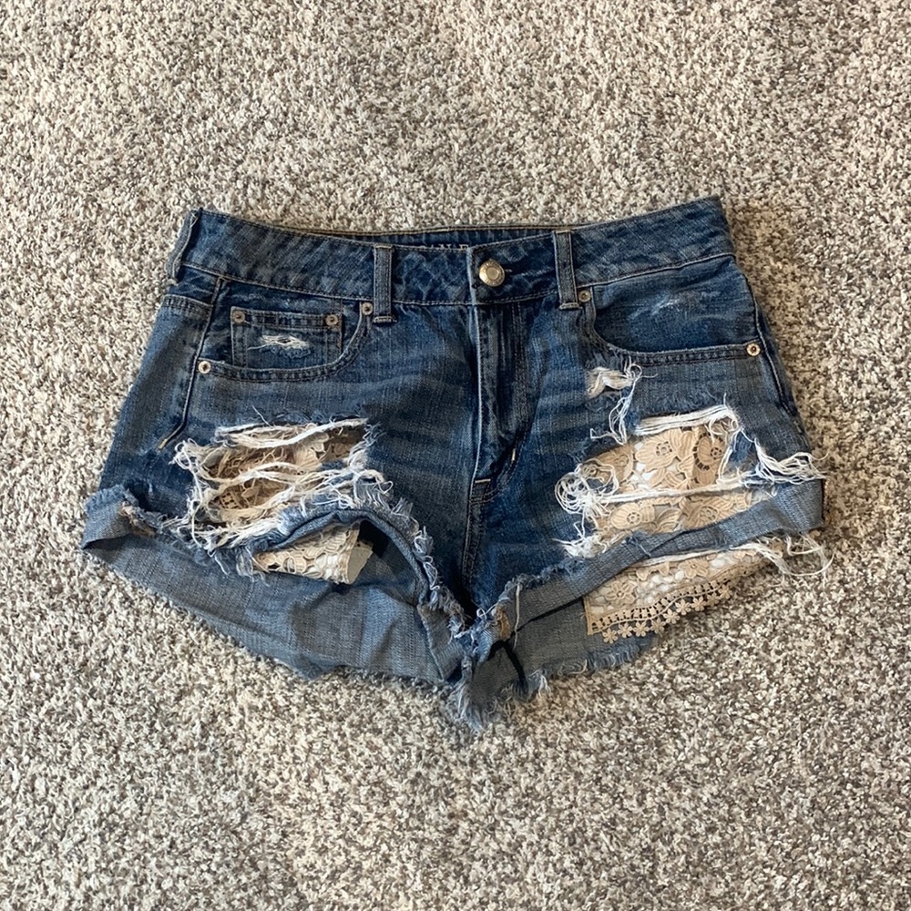 American eagle jean shorts
